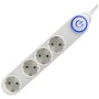 home Produžni kabl, 4 utičnice, 3 x 1,0mm², 1,5met, bijeli - NV 04TK/WH