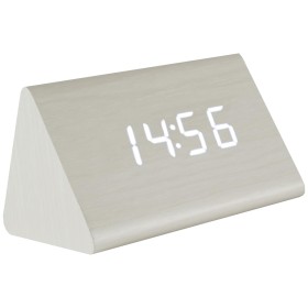 home Sat sa alarmom i termometrom, drveno kućište - OC 03