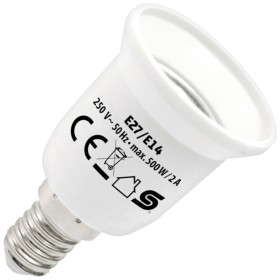 home Adapter za sijalično grlo E14 na E27 - E27/E14