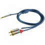 home Kabl RCA x 2 / 3,5mm x 1, dužina 4.0 m - A 49-4M