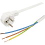 home Produžni kabl, 4 utičnica, prekidač, 1.0mm², 3 met, bijeli - NV 4K-3/W